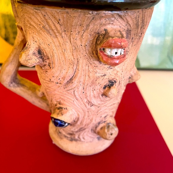 Handmade ceramist artists mugs -Functional or decorative. 2 for 20$ or offer - Picture 4 of 8